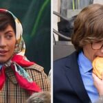 More Pictures Of Lady Gaga And Adam Driver On The Set Of "Gucci," Including Gaga Stuffing A Calzone In Adam Driver's Mouth